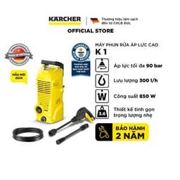 Thumbnail Máy phun rửa áp lực cao Karcher K 1 - Công suất 850W, áp lực tối đa 90 bar - Làm sạch, vệ sinh xe máy, ban công 1