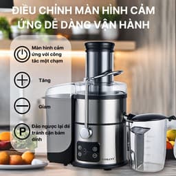 Thumbnail Máy ép nhanh SOKANY SK-03014, công suất cao 1200W, màn hình LCD với 5 chế độ ép [BẢO HÀNH 1 NĂM] 2