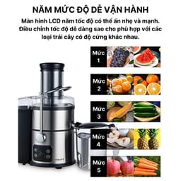Thumbnail Máy ép nhanh SOKANY SK-03014, công suất cao 1200W, màn hình LCD với 5 chế độ ép [BẢO HÀNH 1 NĂM] 1