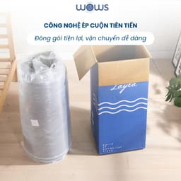 Thumbnail WOWS - Nệm Foam 3 Lớp 25 cm Layla - Êm Ái, Nâng Đỡ, Ép Cuộn Tiện Lợi - 1m Đến 2m - Bảo Hành 10 Năm 2