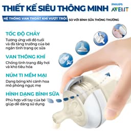 Thumbnail Bình Sữa Philips Avent Cho Bé Sơ Sinh, Bình Sữa Mô Phỏng Tự Nhiên PPSU Chống Đầy Hơi Sặc Sữa 4