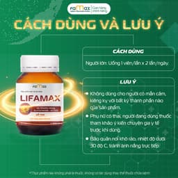 Thumbnail Thải độc gan Lifamax giúp giải độc gan, mát gan, phục hồi chức năng gan (hộp 30 viên) 2