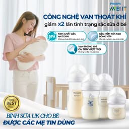 Thumbnail Bình Sữa Philips Avent Natural Cho Bé, Bình Sữa Mô Phỏng Tự Nhiên Mới, Chống Đầy Hơi Sặc Sữa 2