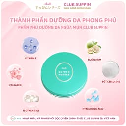 Thumbnail Phấn Phủ Dưỡng Da, Giảm Mụn, Che Phủ Lỗ Chân Lông Club Suppin Nhật Bản Hộp 26g 2
