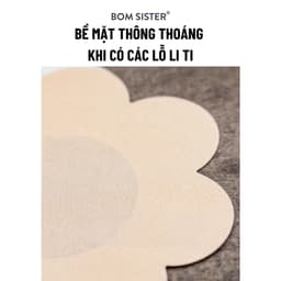 Thumbnail 5 cặp dán nhũ vải trơn hình hoa BOM SISTER D012 3