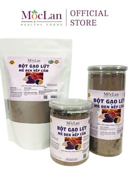 Thumbnail Bột gạo lứt mè đen nếp cẩm Mộc Lan, thực phẩm giảm cân bổ sung dinh dưỡng - 250g, 500g 2