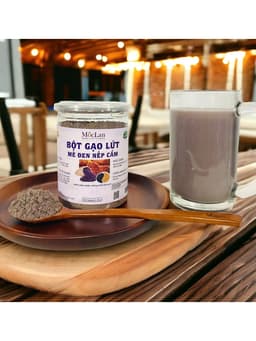 Thumbnail Bột gạo lứt mè đen nếp cẩm Mộc Lan, thực phẩm giảm cân bổ sung dinh dưỡng - 250g, 500g 3