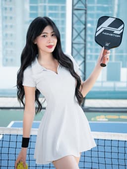 Thumbnail Váy tennis thể thao nữ Fitme GOC pickleball tặng kèm quần bảo hộ chất liệu thun co giãn thoáng khí DTNN01 3