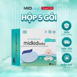 Thumbnail Gạc rơ lưỡi Midkidbaby đạt tiêu chuẩn iso 5 sao, hộp 05 gói ướt, giúp làm sạch răng, lưỡi, nướu 1