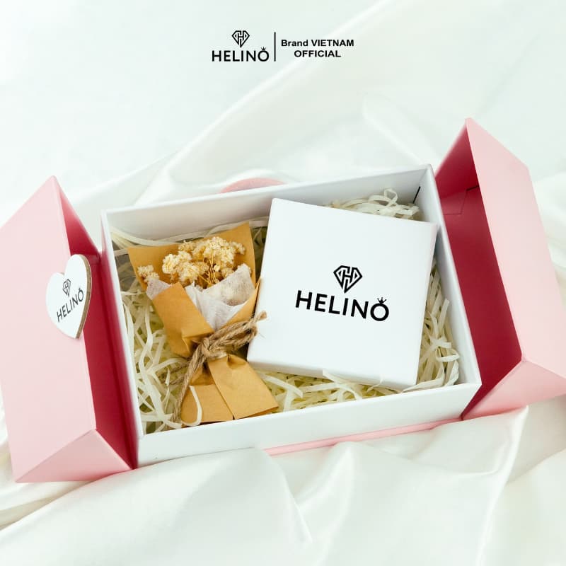 Ảnh Hộp quà Trái tim kèm hoa + Dây Chuyền/Lắc Tay (CHAT chọn mẫu) - Quà tặng bạn gái, người thân 20/10, 8/3 1