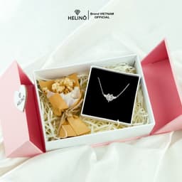 Thumbnail Hộp quà Trái tim kèm hoa + Dây Chuyền/Lắc Tay (CHAT chọn mẫu) - Quà tặng bạn gái, người thân 20/10, 8/3 2