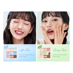 Thumbnail Bảng Phấn Mắt 9 Ô Màu Có Highlight Black Rouge Colordation Mood Palette - Weather Zip 2