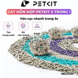 Thumbnail Cát Vệ Sinh Cho Mèo PETKIT Bentonite Mix Đậu Nành, Không Bụi, Xả Toilet, 3.6Kg/túi 4