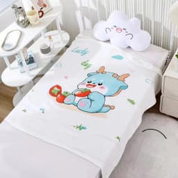 Thumbnail Chăn Lụa Cotton Mùa Hè IQ KAO Chăn Quấn, Chăn Ủ Mềm Mát Kháng KhuẩnThoáng Khí Size 110x110cm 2