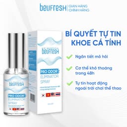 Thumbnail Xịt khử mùi toàn thân, lăn khử mùi BEUFRESH ngăn tiết mồ hôi, hạn chế mùi cơ thể 30ml 1