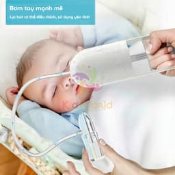 Thumbnail Dụng cụ hút mũi, máy hút mũi cho bé sơ sinh và trẻ nhỏ kéo tay Nasal Aspirator Hello 05 lực hút mạnh 4