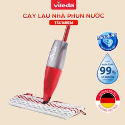 Thumbnail Cây lau nhà phun nước Vileda Promist Max tích hợp 2 tính năng, bông lau Powerzone quét sạch vết bẩn 2