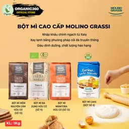 Thumbnail Bột Mì Hữu Cơ MOLINO GRASSI Bột Làm Bánh Các Loại 1kg 1