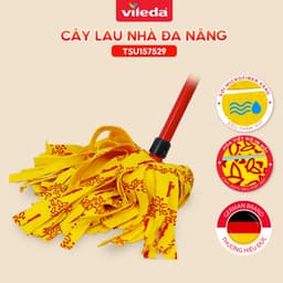 Thumbnail Cây lau nhà VILEDA Supermocio Soft vải sợi siêu nhỏ, siêu thấm dùng cho sàn gỗ - chính hãng Vileda 1