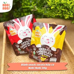 Thumbnail Bánh snack Socola hữu cơ Nobi Nobi vị Truyền thống/Chuối 20g 2