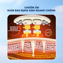 Thumbnail Đai Chườm Nóng Massage Bụng BUMAS BU01 -  Massage Giảm Đau Bụng Kinh - Quà Tặng Cho Bạn Gái 2