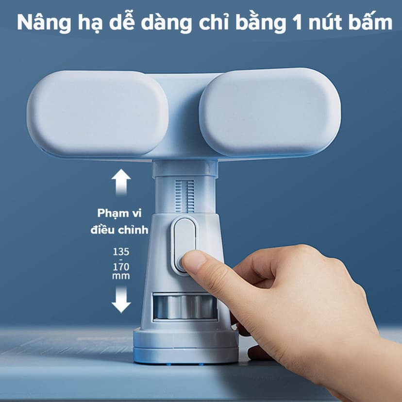 Ảnh Bộ Giá Đỡ Cằm Chống Cận Thị Cải Tiến PRO Dụng Cụ Chống Gù Giúp Ngồi Thẳng Lưng Luyện Chữ Chính Hãng Amalife 4