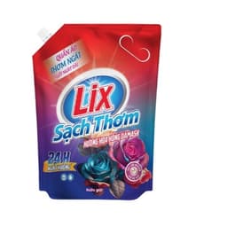 Thumbnail Nước giặt Lix sạch thơm hương hoa hồng Damask Lixco Việt Nam nước giặt Lix cho giặt tay và giặt máy 18401 2,6kg 2