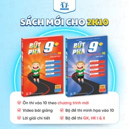 Thumbnail Combo sách Bứt phá 9+ điểm thi vào 10 môn Toán và Ngữ văn - Tổng ôn và luyện đề - HOCMAI 2