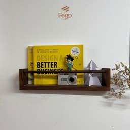 Thumbnail Kệ gỗ treo tường FEGO, thanh treo quần áo đa năng nội thất trong nhà, ngoài trời 1