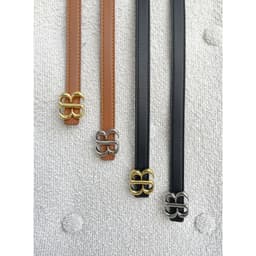 Thumbnail Thắt Lưng Da Mặt Logo Kim Loại BB Cao Cấp  BBSTORE'S  -TK4094 1