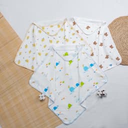 Thumbnail Ủ Choàng Có Mũ BONNY Cotton Mềm Êm Mịn Cho Bé Sơ Sinh (Kt: 70x70Cm) 1