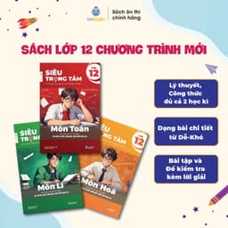 Thumbnail Combo 3 Sách Siêu trọng tâm lớp 12 các môn Toán, Lí, Hóa, Anh, Sinh, Lịch sử-Địa lý-Giáo dục KT&PL 1