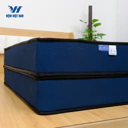 Thumbnail Nệm bông ép Việt Hàn Carbon - Hạn Chế Nhức Mỏi, Thấm Hút Mồ Hôi - Gập 2 - Bảo Hành 7 Năm 3
