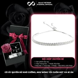 Thumbnail Lắc tay bạc KYDOPAL đính đá cá tính trang sức nữ cao cấp ý 925 - 9L2 1