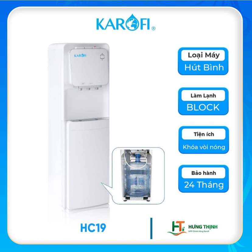 Ảnh Cây Nước Nóng Lạnh Hút Bình Karofi HC19 Công Nghệ Hiện Đại, Thiết Kế Độc Đáo 1