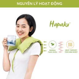 Thumbnail Túi Chườm Nóng Thảo Dược Cổ Vai Gáy Hapaku - Làm Nóng Bằng Lò Vi Sóng, Giảm Nhức Mỏi, Thư Giãn 3