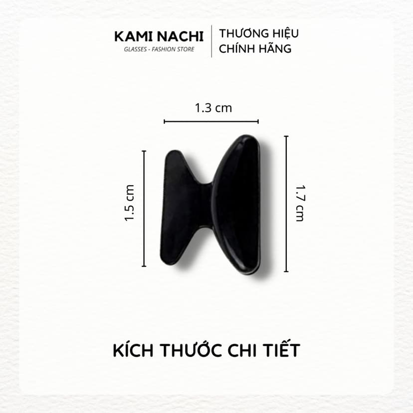 Ảnh Bộ 2 miếng đệm mũi silicon hình cánh bướm có mặt dán keo cho mắt kính KAMI NACHI 1