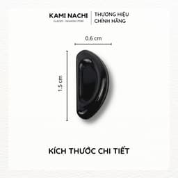 Thumbnail Bộ 2 miếng đệm mũi silicon hình bán nguyệt có mặt dán keo cho mắt kính KAMI NACHI 2