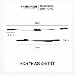 Thumbnail Dây đeo giữ chống trượt cho mắt kính chất liệu nhựa silicon, ôm sát vòng đầu KAMI NACHI 2