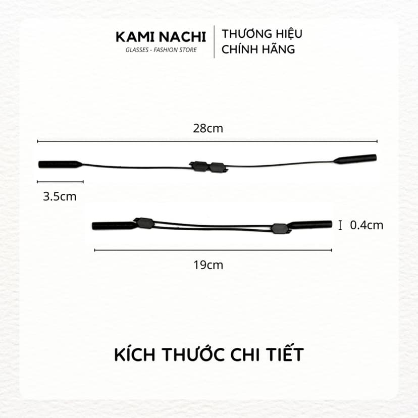 Ảnh Dây đeo giữ chống trượt cho mắt kính chất liệu nhựa silicon, ôm sát vòng đầu KAMI NACHI 2