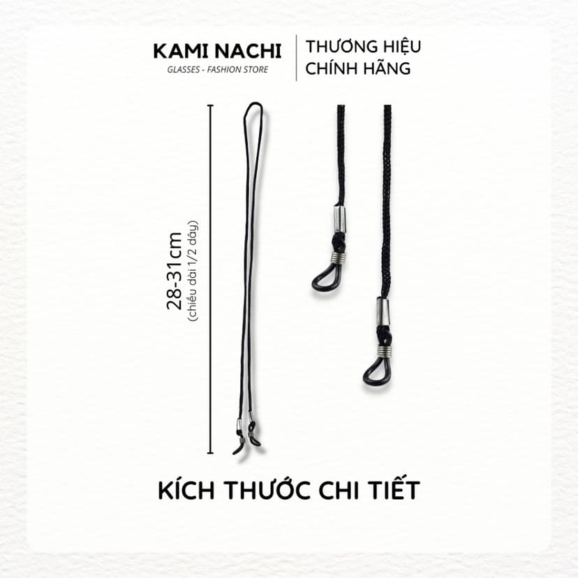 Ảnh Dây đeo giữ chống trượt, chống rơi cho mắt kính chất liệu dây vải KAMI NACHI 2