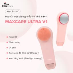 Thumbnail Máy rửa mặt massage tích hợp đẩy tinh chất liệu pháp nhiệt và ánh sáng Multi-Task Maxcare ULTRA V1 2