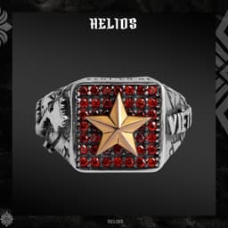 Thumbnail Nhẫn Bạc HeliSilver S925 Nam Quốc Sơn Hà Ring Helios Black Silver Original 1