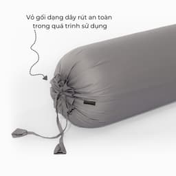 Thumbnail Vỏ Gối Ôm Gòn Bedding Cotton 100% Hàn Quốc Màu Trơn 35x100 / 37x105 cm 3