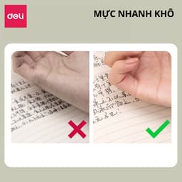 Thumbnail Bút Bi Nước Bút Gel Mực Bấm Deli Đệm Xốp Nhiều Màu Trơn Tru Ngòi 0.5mm Dành Cho Học Sinh Sinh Viên 4