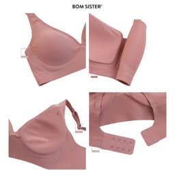 Thumbnail Áo lót nữ su, áo ngực không gọng mút mỏng thoải mái màu trơn dây áo liền siêu êm BOM SISTER MU0320 2