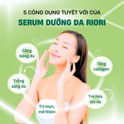 Thumbnail Serum Dưỡng Trắng Ngừa Lão Hóa Da RIORI HANA Whitening Serum - Perfect Skin Serum - Golden C Whitening Seum 4