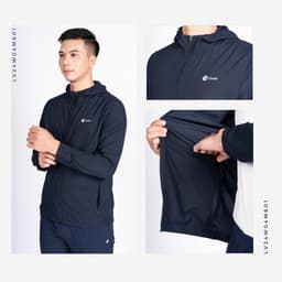Thumbnail Áo Khoác Gió Thể Thao Nam 1 Lớp Siêu Nhẹ Livan Sport LV24W04M601, Áo Khoác Gió Nhẹ Nam Thu Đông 4