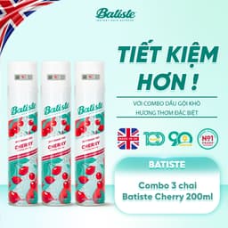 Thumbnail Combo 3 Dầu Gội Khô Batiste Cherry 200ml Giúp Mái Tóc Bồng Bềnh, Hết Dầu, Hết Ngứa 1