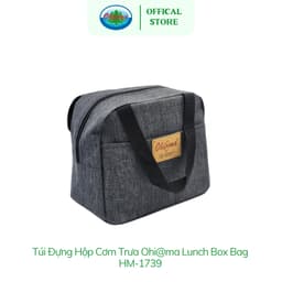 Thumbnail Túi Đựng Hộp Cơm Trưa Ohiama Lunch Box Bag HM-1739 Chính Hãng (Giao Màu Ngầu Nhiên) 4